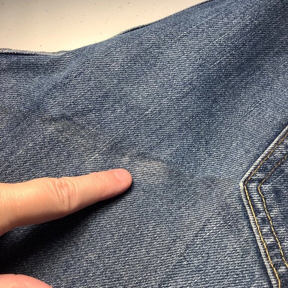 Levi’s 505 Men’s Straight Fit Blue Jeans 40x29 Classic Denim, GUC, Vintage Wash - Picture 7 of 12